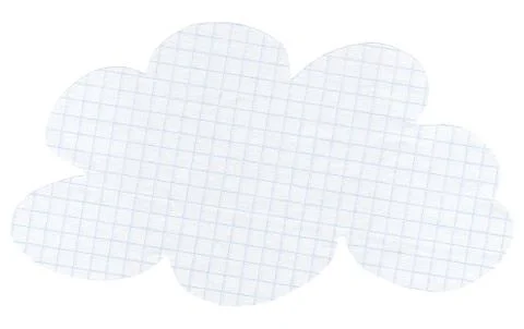 Fun cloud of a school notebook Foto stock