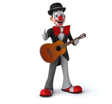 Fun clown - 3D Illustration Stock Illustration
