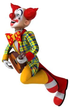 Fun clown - 3D Illustration Stock Illustration