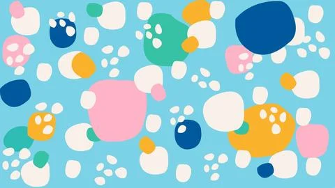 Fun colorful shape sky background Stock Illustration