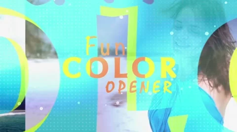 Fun Colors Opener - After Effects Template Stock After Effects
