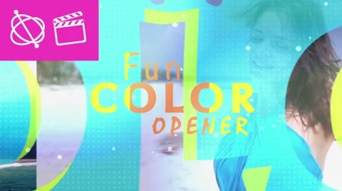 Fun Colors Opener - Apple Motion and Final Cut Pro X Template Stock After Effects