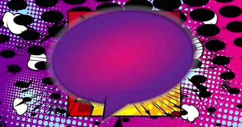 Fun Comic Book Background Stock Footage 166191116