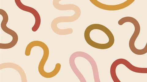 Fun confetti abstract background in doodle style. Simple childish scribble Illustrazione stock