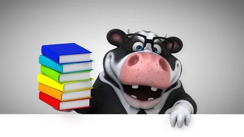 Fun cow - 3D Animation | Stock Video | Pond5