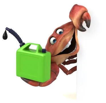 Fun crab - 3D Illustration Stock Illustration