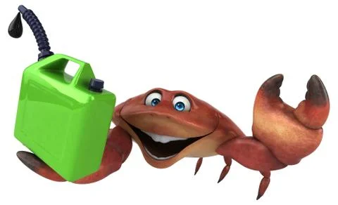 Fun crab - 3D Illustration Stock Illustration