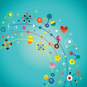 Fun design elements Stock Illustration