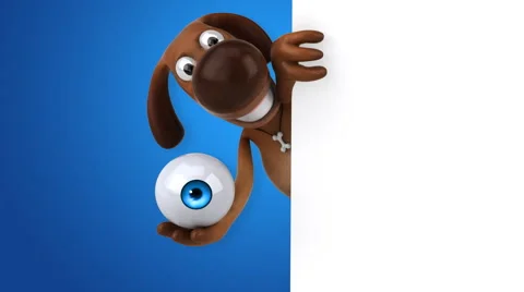 Fun dog - 3D Animation | Stock Video | Pond5