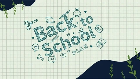Fun Doodle Back To School Plan Animation Stock Footage 312129860