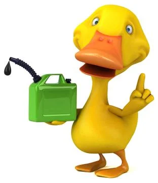 Fun duck - 3D Illustration Stock Illustration