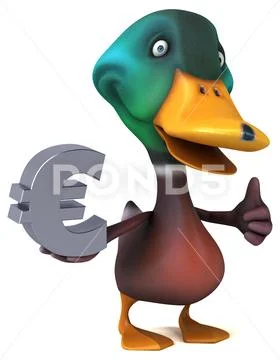 Fun Duck - 3D Illustration