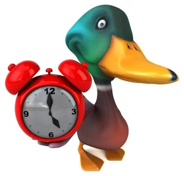 Fun duck - 3D Illustration Stock Illustration