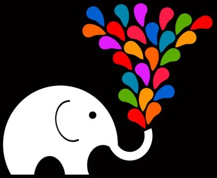 Fun elephant Stock Illustration