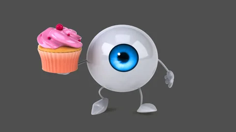 Fun eye - Computer animation Stock-Footage 63621840