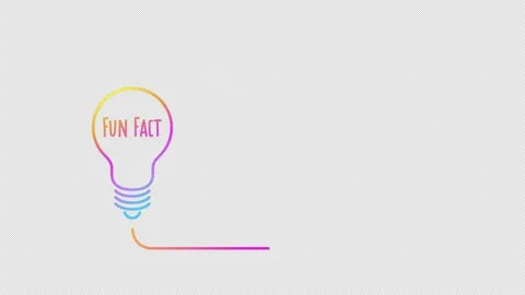 Fun fact animation with copy space. Light bulb symbol and frame. alpha channel Stock Footage 155525787