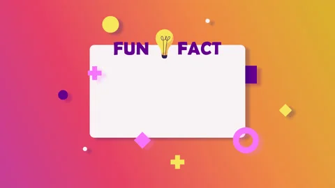 Fun fact banner animation. Light bulb symbol. gradient background copyspace Stock Footage 171973822