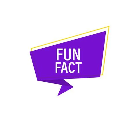 Fun fact. Banner with fun fact isolated on white background. Web design. Vector Illustrazione stock