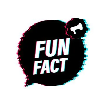 Fun fact glitch icon.Vector stock illustration. Illustrazione stock
