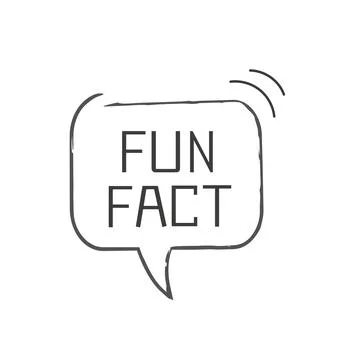 Fun fact line infographic icon. Textured speech bubble isolated on white Stock Illustration