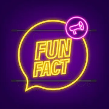 Fun fact neon icon. Vector stock illustration Stock-Illustration