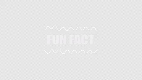 A fun fact title card with white text Stock Footage 337079886