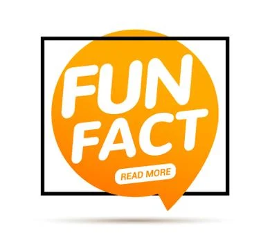 Fun fact typography bubble. Did you know knowledge design text message phrase Illustrazione stock
