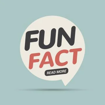 Fun fact typography bubble. Did you know knowledge design text message phrase Stock Illustration