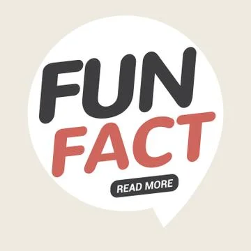 Fun fact typography bubble. Did you know knowledge design text message phrase Stock Illustration