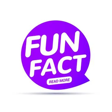 Fun fact typography bubble. Did you know knowledge design text message phrase Stock Illustration