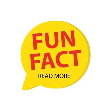 Fun fact typography bubble. Did you know knowledge design Stock Illustration
