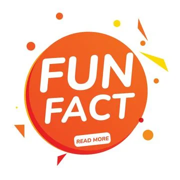 Fun fact typography bubble multicolor. Stock Illustration