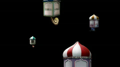 Fun fair house Stock Footage 582658
