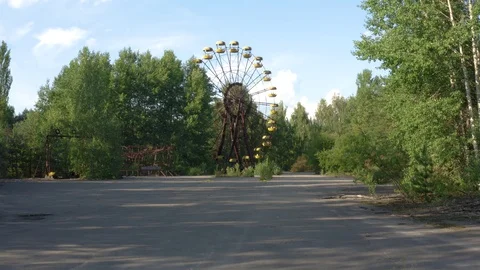 Fun fair Pripyat Stock Footage 129519180