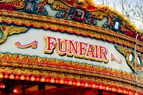 Fun fair sign Stock Photos