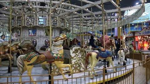 Fun Fare Ride Stock Footage 88156153