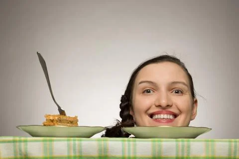 Fun female head Foto stock