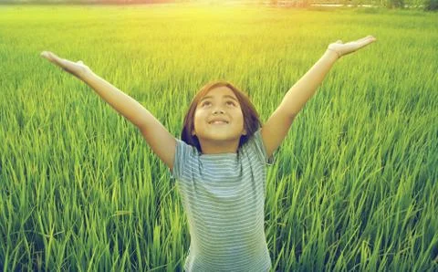 Fun in the field Stock Photos