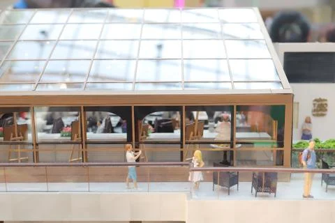 The fun figure model of Old Hong Kong Stock Photos