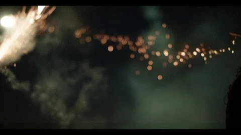 Fun with firework 5 스톡 동영상 98715530