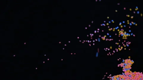 Fun Flying Balls. Stock Footage 50458410