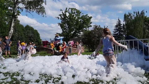 Fun in foam Stock Footage 278827204