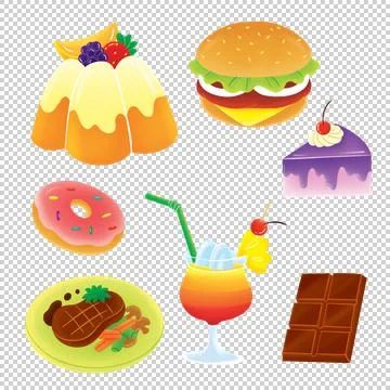 Fun Food Stock Illustration