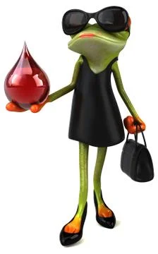 Fun frog - 3D Illustration Stock Illustration