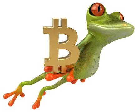 Fun frog - 3D Illustration Illustrazione stock