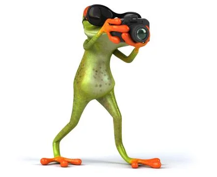Fun frog Stock Illustration