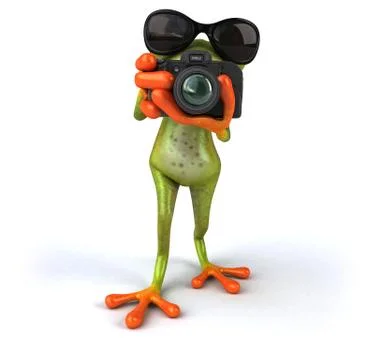 Fun frog Stock Illustration