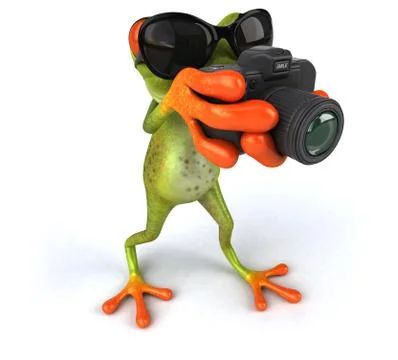 Fun frog Stock Illustration