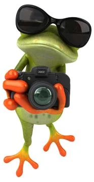 Fun frog Stock Illustration