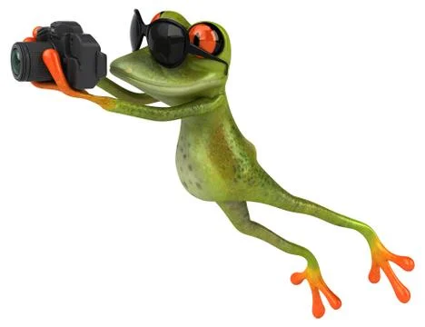 Fun frog Stock Illustration